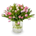 Kytice růžových tulipánů